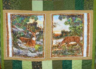 Wildlife Lap Quilt With Panels